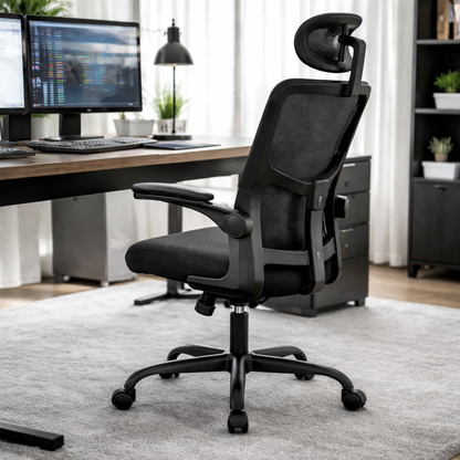 Chaise de bureau ergonomique avec repose-tête
