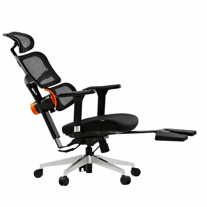 Chaise de bureau ergonomique avec repose-tête et pieds