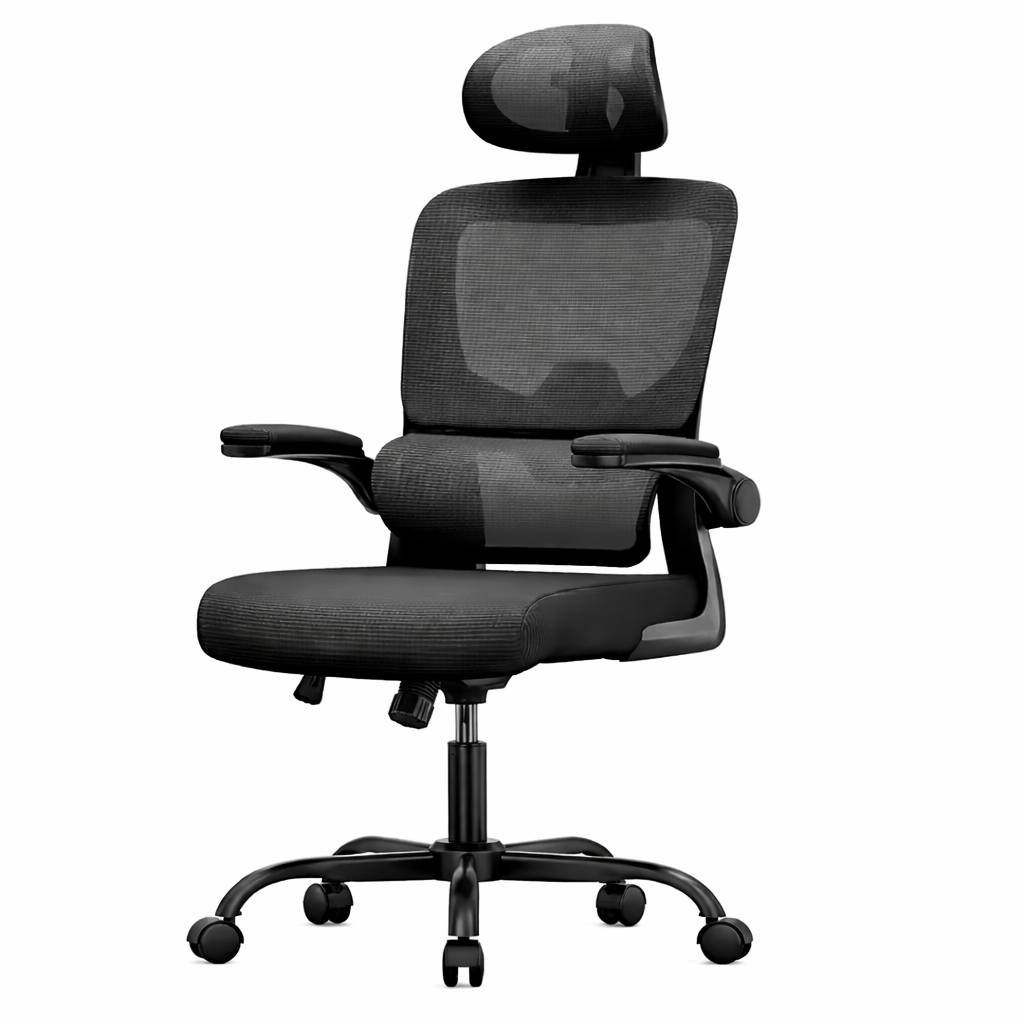 Chaise de bureau ergonomique avec repose-tête